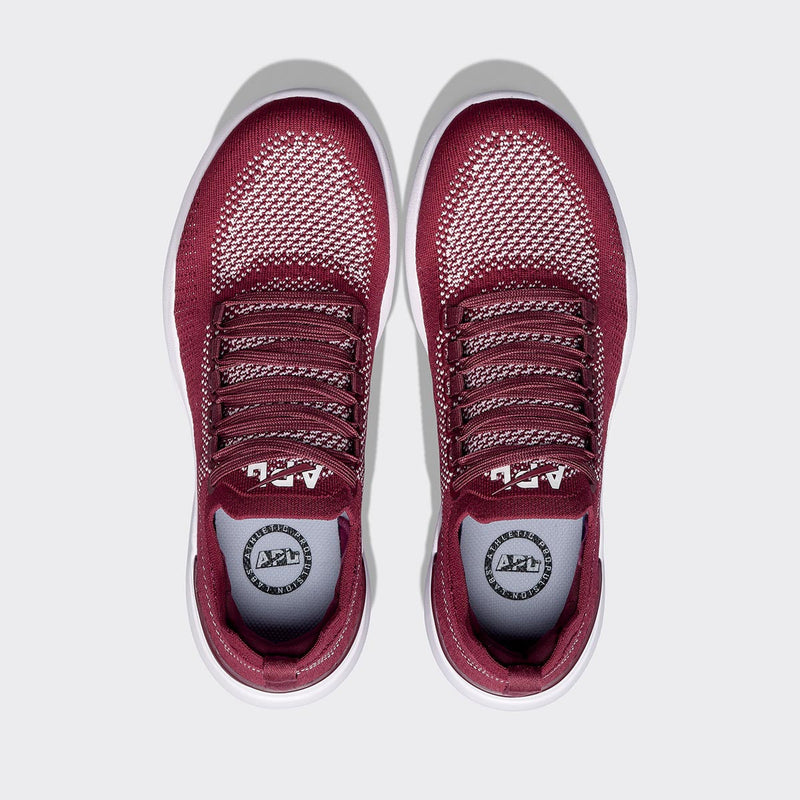 Men's TechLoom Breeze Burgundy / Bleached Pink / White view 5