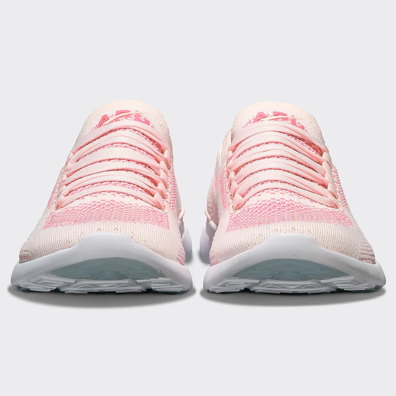 Women's TechLoom Breeze Creme / Fire Coral / White view 4