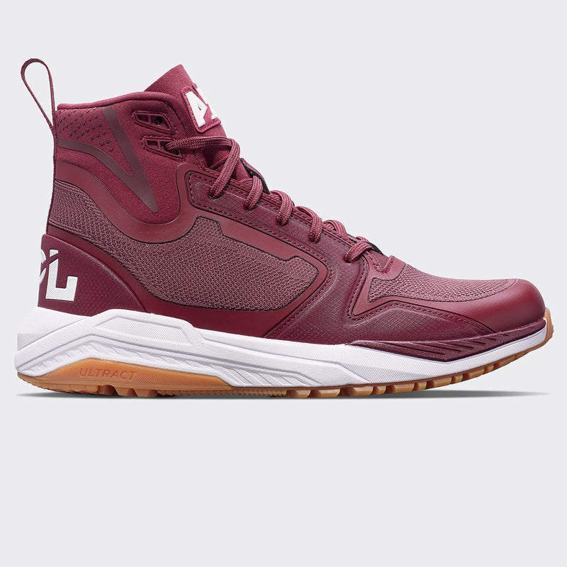 Men's TechLoom Defender Burgundy / White / Gum view 1