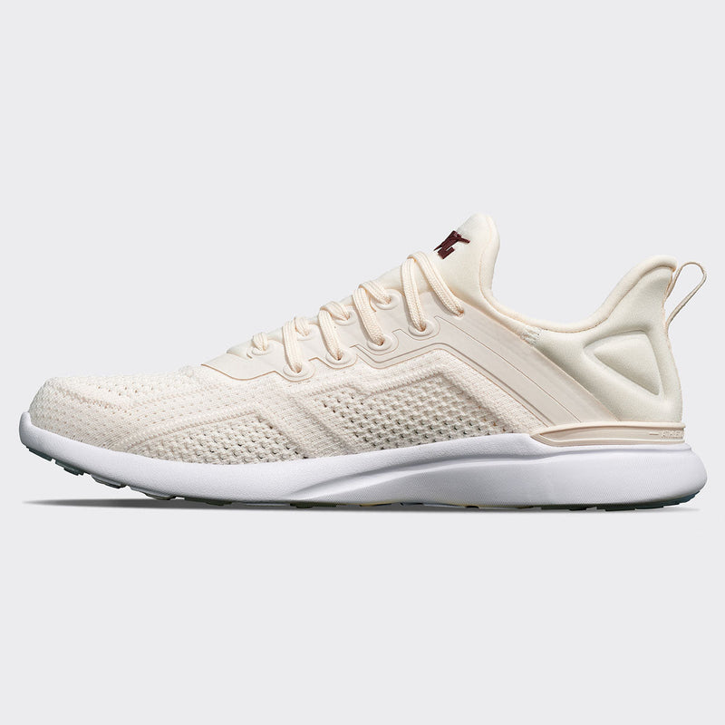 Women's TechLoom Tracer Sea Salt / Burgundy / White view 2