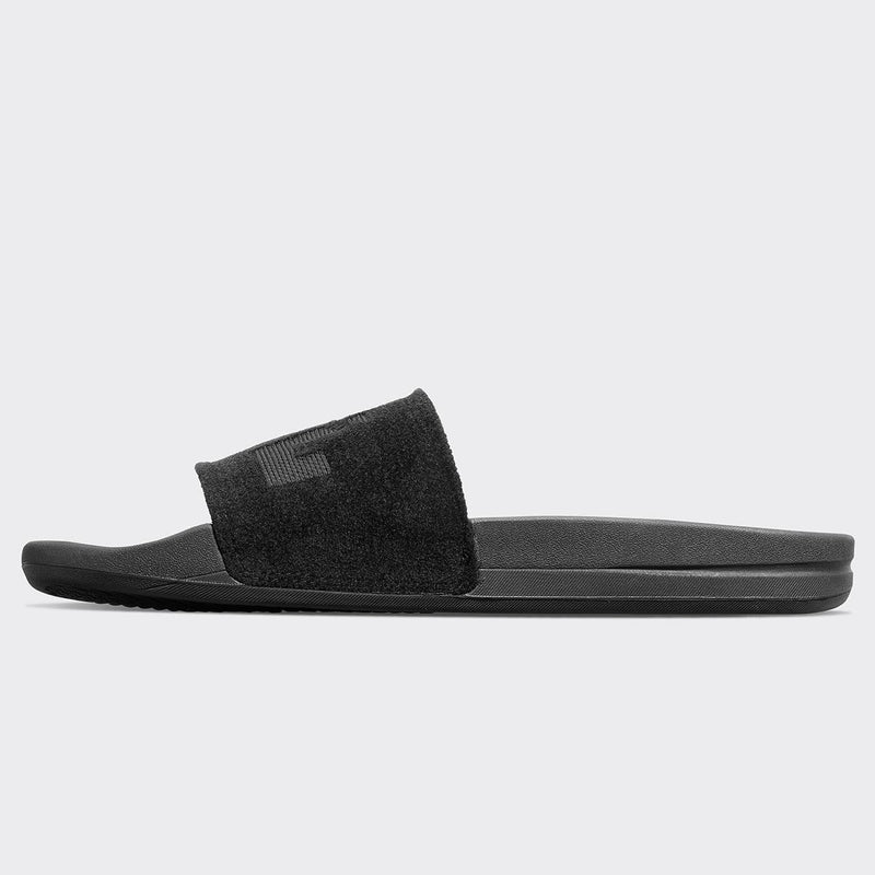 Women's TechLoom Velvet Slide Black view 3