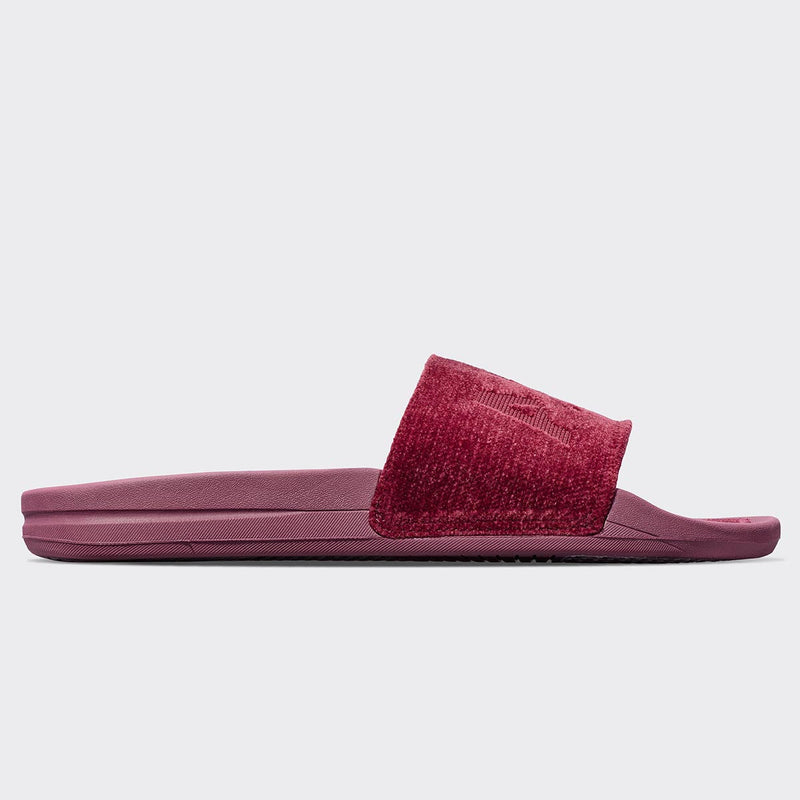 Men's TechLoom Velvet Slide Burgundy view 2