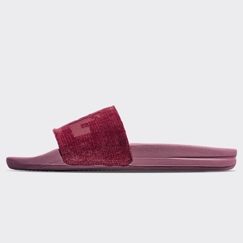 Men's TechLoom Velvet Slide Burgundy view 3