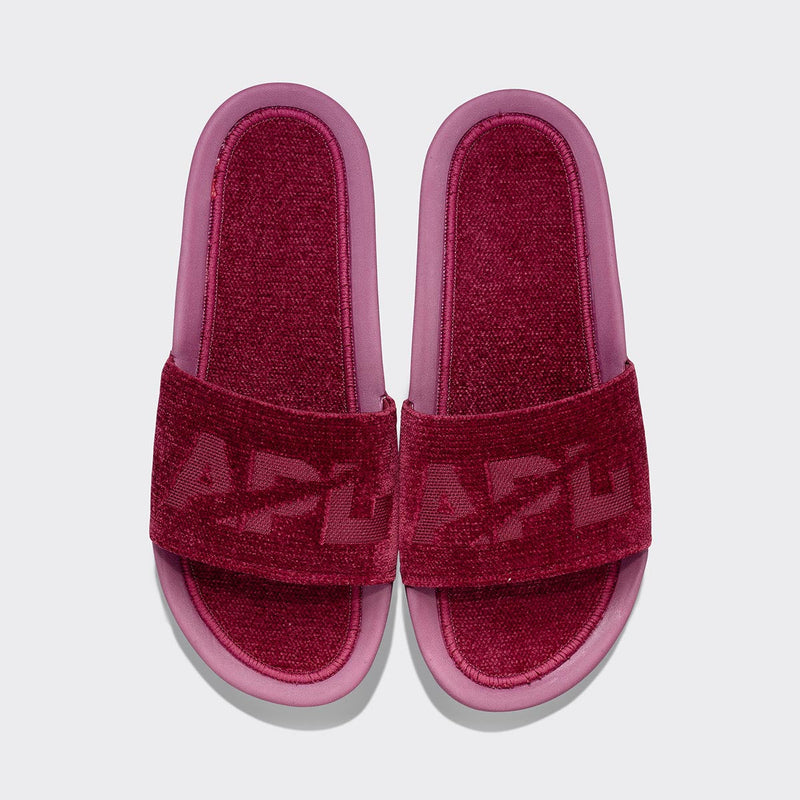 Women's TechLoom Velvet Slide Burgundy view 1