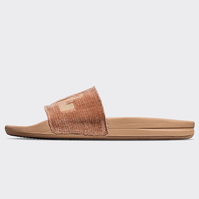 Women's TechLoom Velvet Slide Caramel view 3