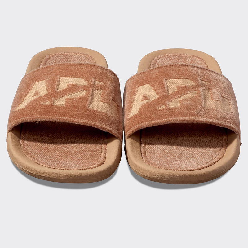 Men's TechLoom Velvet Slide Caramel view 5