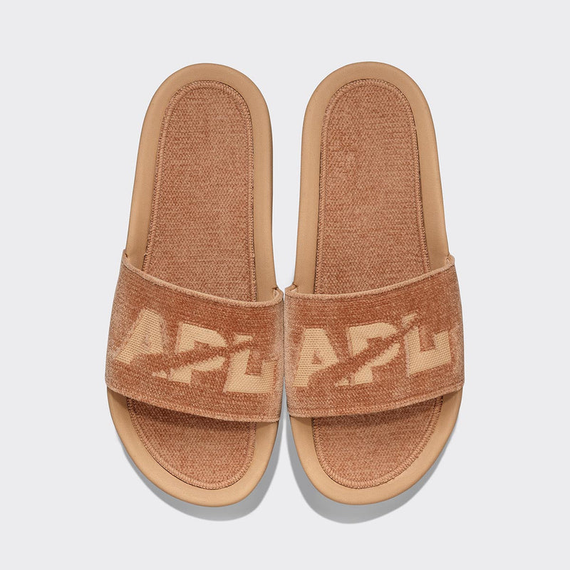 Women's TechLoom Velvet Slide Caramel view 1