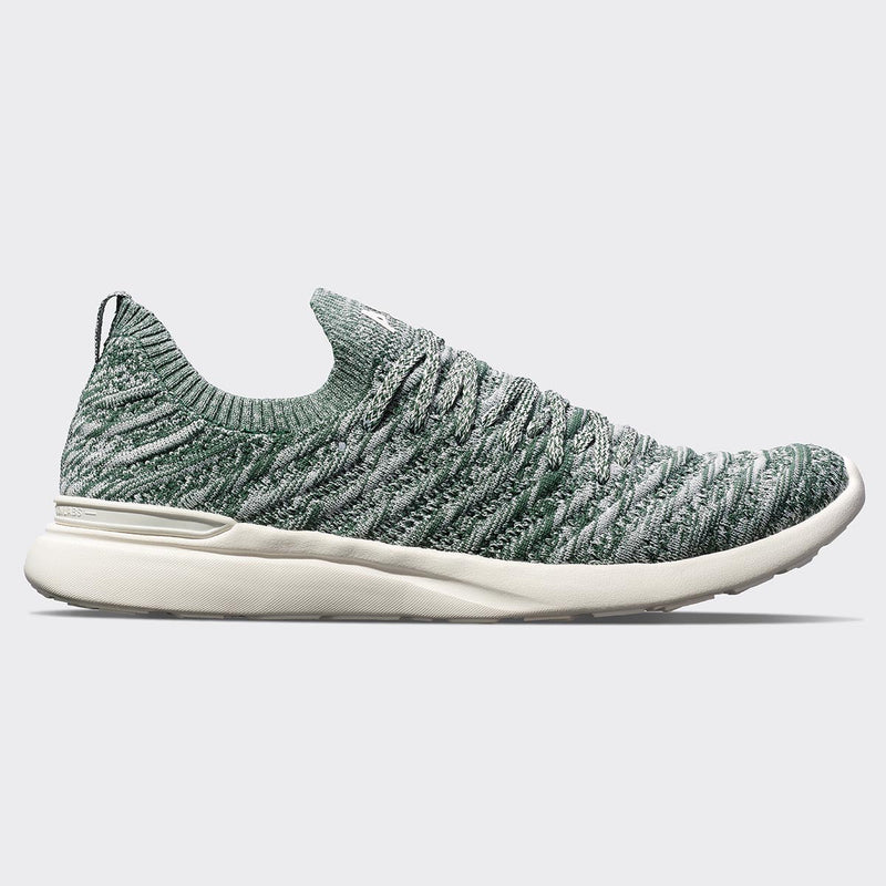 Women's TechLoom Wave Ivory / Great Green / Melange view 1