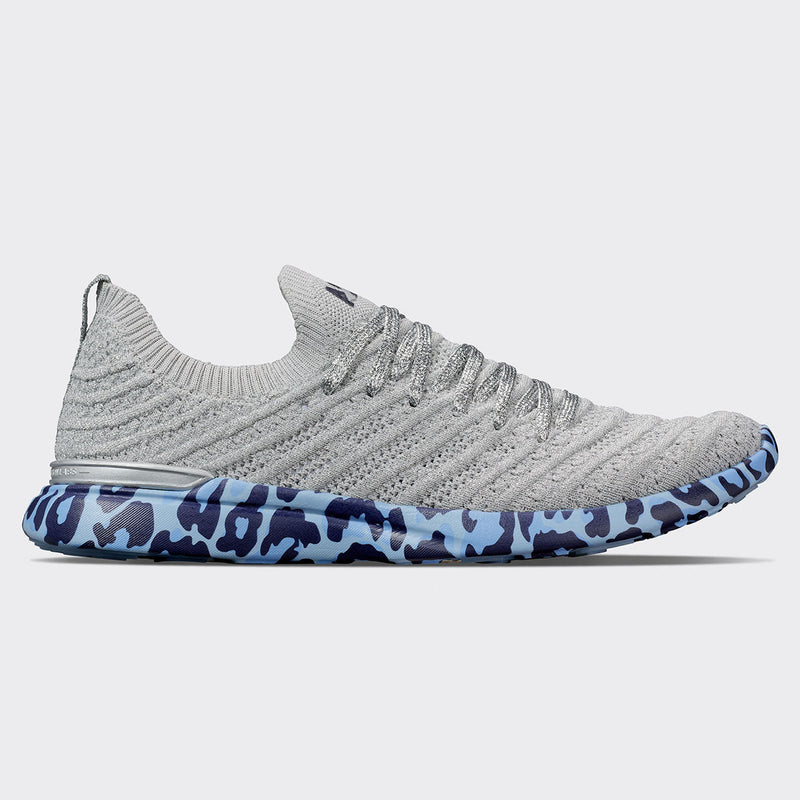 Women's TechLoom Wave Metallic Silver / Ice Blue / Leopard view 1