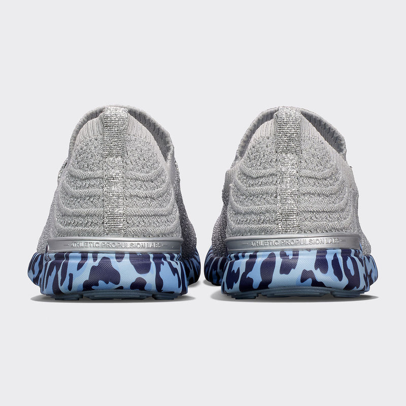 Women's TechLoom Wave Metallic Silver / Ice Blue / Leopard view 3