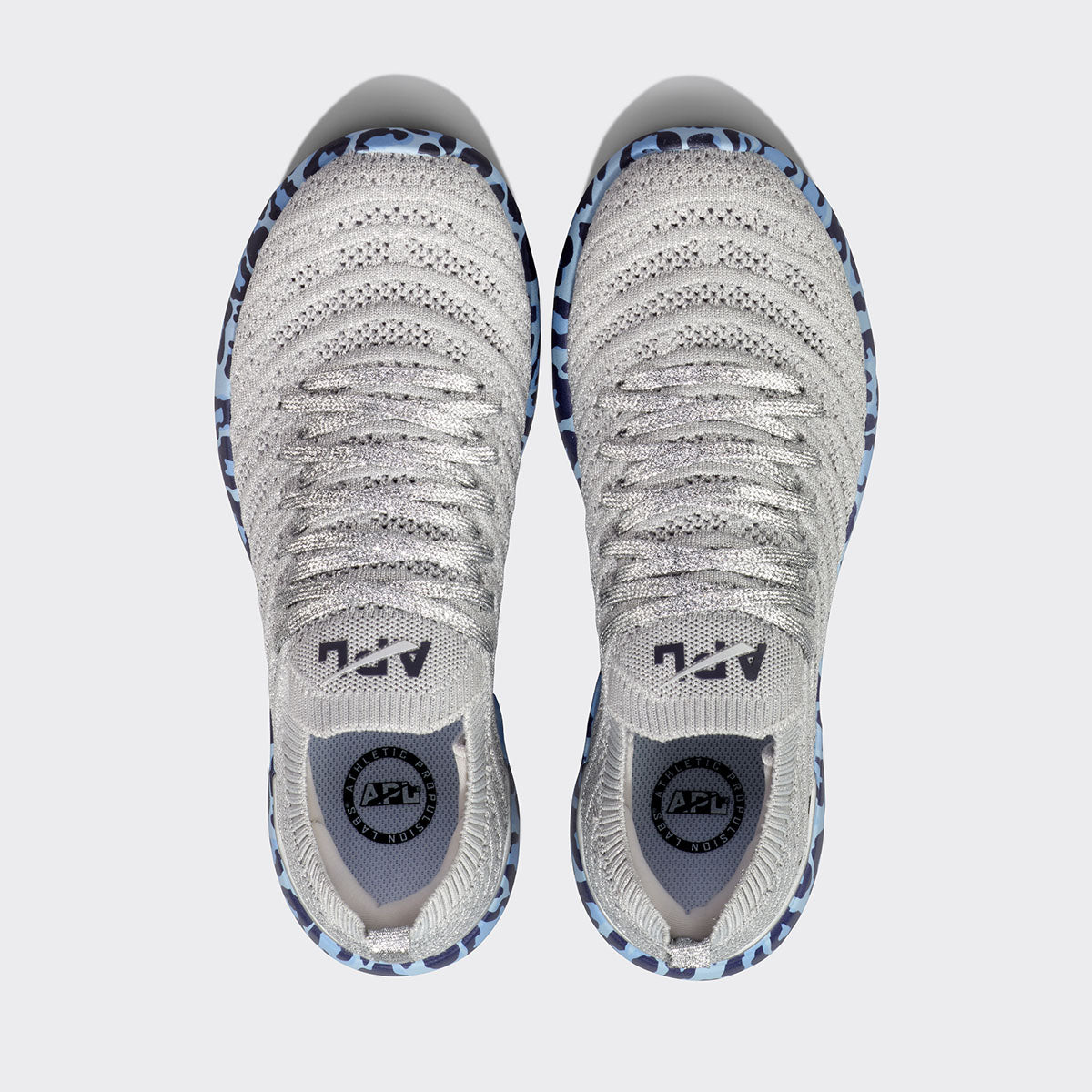 Women's TechLoom Wave Metallic Silver / Ice Blue / Leopard view 5