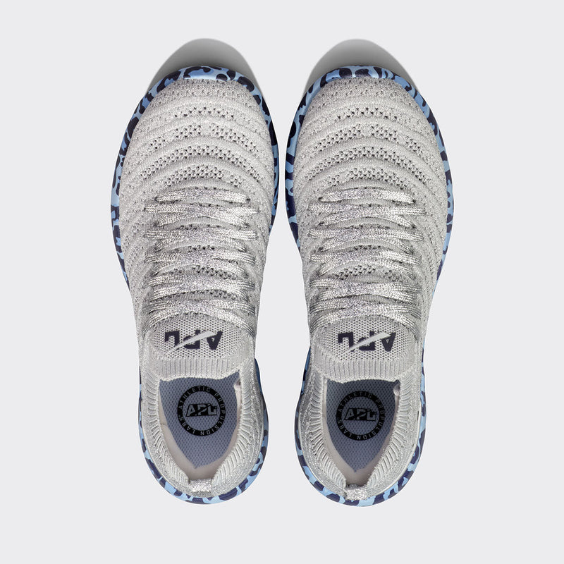 Women's TechLoom Wave Metallic Silver / Ice Blue / Leopard view 5