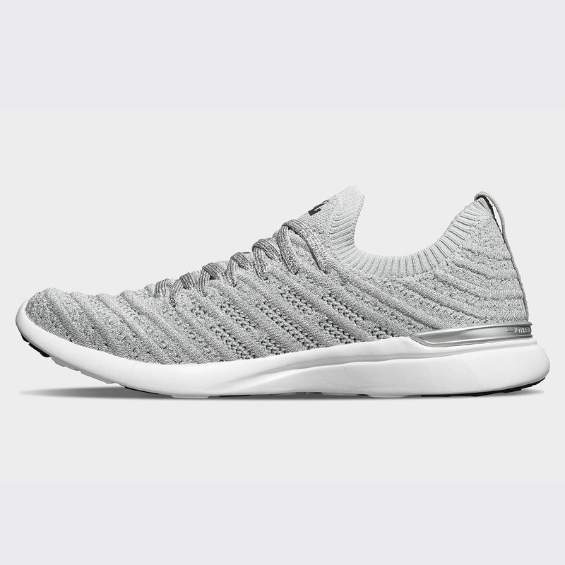 Women's TechLoom Wave Metallic Silver / White / Black view 2