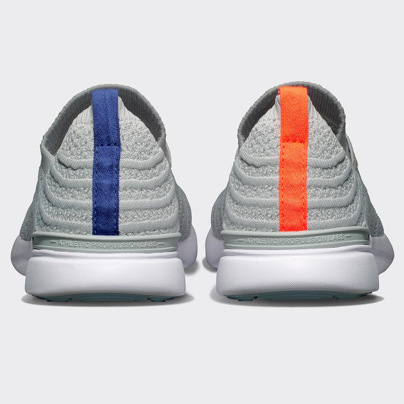 Men's TechLoom Wave Steel Grey / Impulse Red / Blue Haze view 3