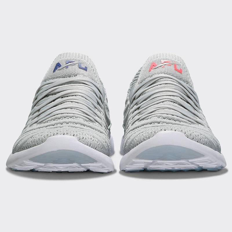 Men's TechLoom Wave Steel Grey / Impulse Red / Blue Haze view 4