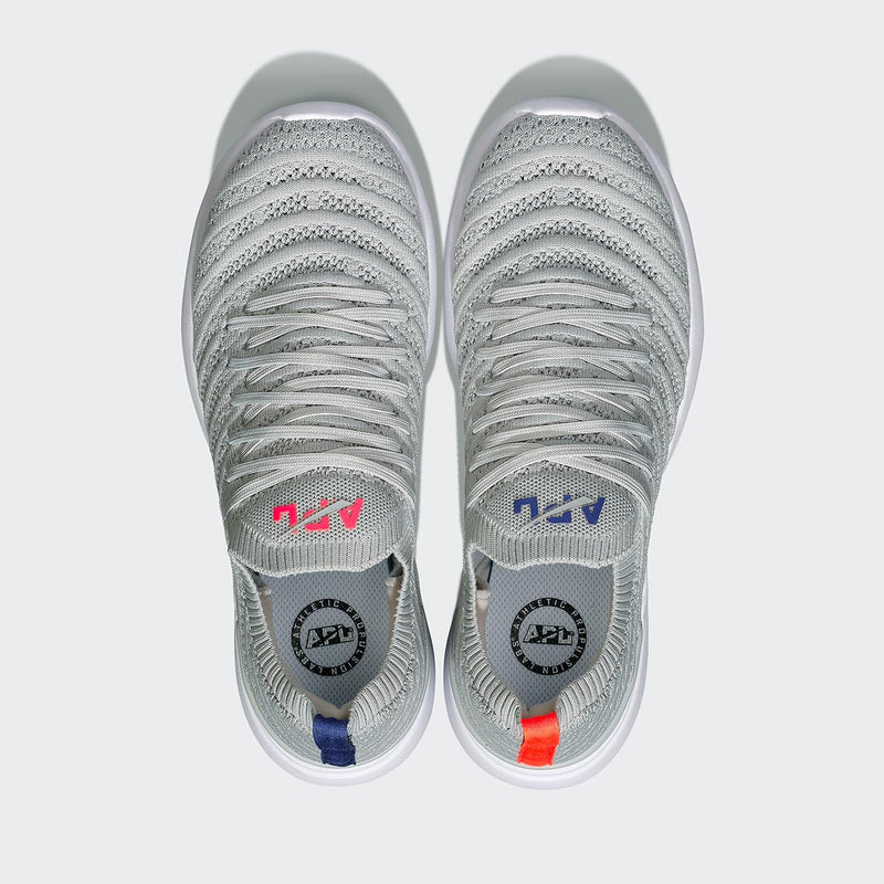 Women's TechLoom Wave Steel Grey / Impulse Red / Blue Haze view 5