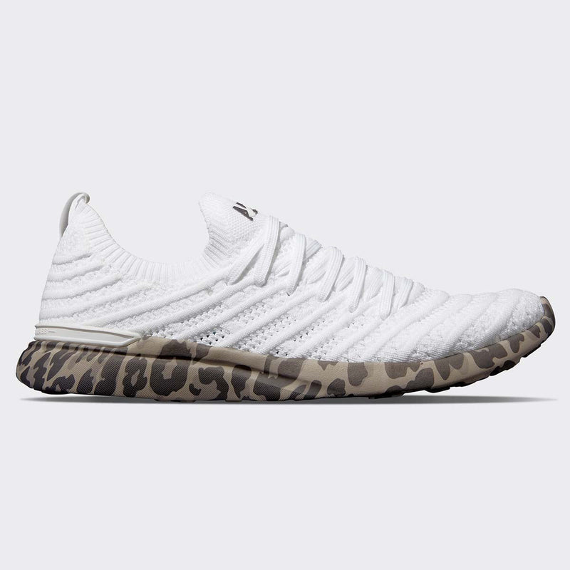 Women's TechLoom Wave White / Asteroid / Leopard view 1