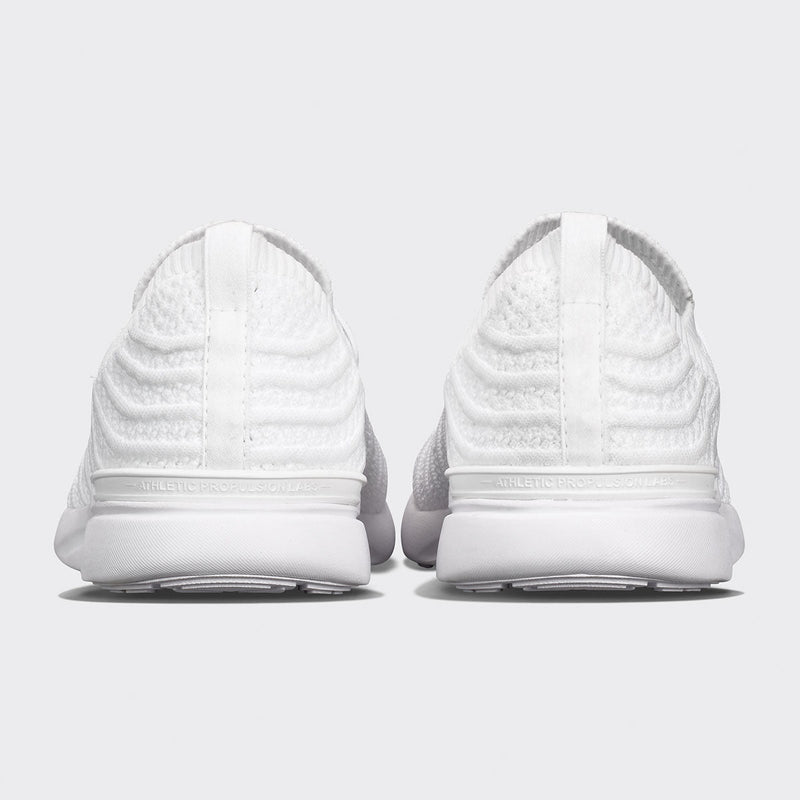 Women's TechLoom Wave White / Neon Pink view 3