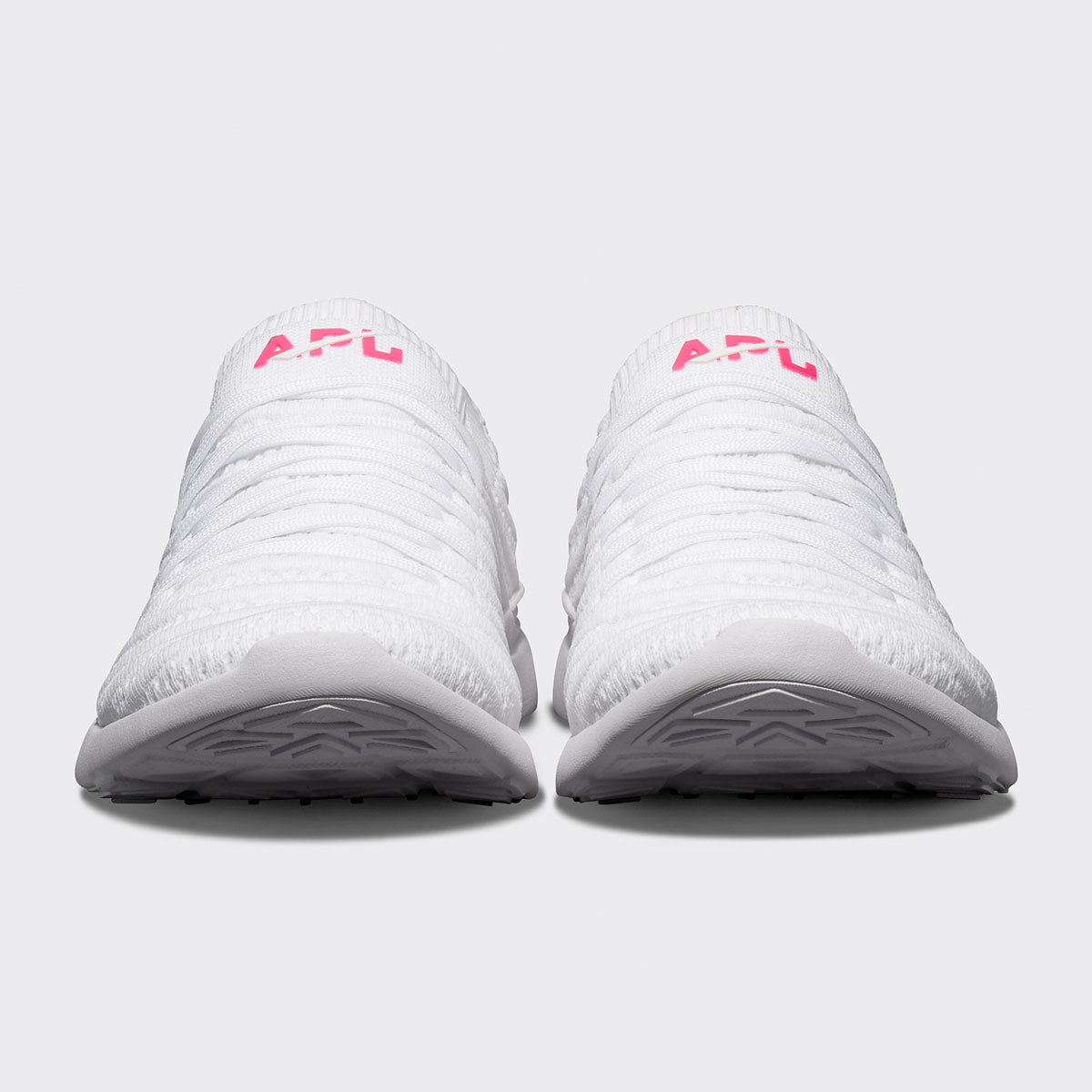 Men's TechLoom Wave White / Neon Pink view 4