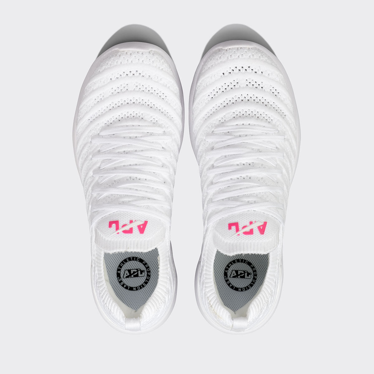 Women's TechLoom Wave White / Neon Pink view 5