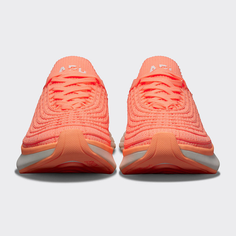 Men's TechLoom Zipline Neon Peach / White view 4