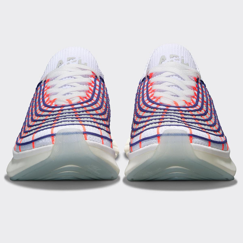 Men's TechLoom Zipline White / Blue Haze / Impulse Red view 4